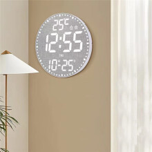 Horloge Murale Numérique Électronique avec Calendrier, Décoration Murale Colorée pour Salon, Horloge Intelligente A