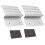 Kit de Rampa de Carga para Caminhão e Reboque com 2 Ferramentas, Kit de Placa de Rampa de Alumínio para Madeira de Carvalho de 2x8 Polegadas para 1