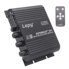 LEPY 838 USB Subwoofer Amplifier HIFI 2.1 12V Car Home Amplifier U Disk Lossless Suitable for 4-8 Ohm Speakers