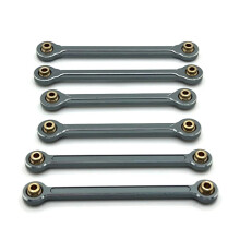 RC Car Upgrade Pull Rod Link Rod Styrstag Set för MJX 1/10 10208  RC Car Upgrade Parts Grå