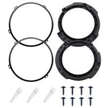 Conjunto de Anel de Suporte de RetençãO de Montagem de Farol Redondo de 7 Polegadas com Anel de Metal de Farol para JK 2007-2017