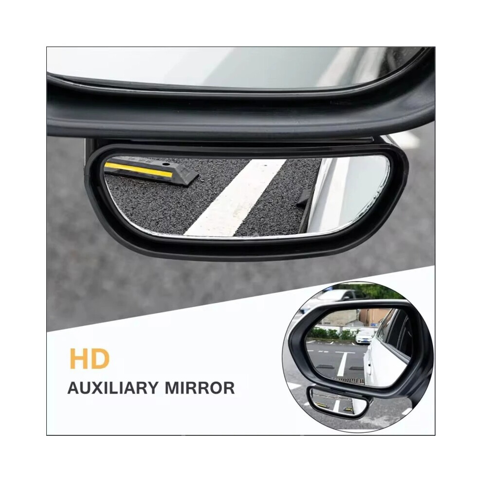 Auto Mirror Adjustable Wide Angle Side Rear Mirror Blind Spot Convex Mirrors For Car Reverse Parking Auxiliary Rear View Mirror 741270215922