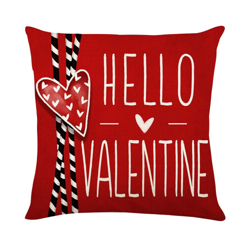 Polyester kussensloop voor Valentijnsdag, 45x45 cm