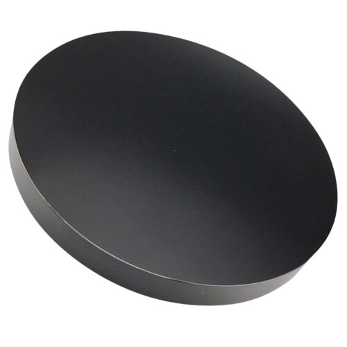 Obsidian Mirror Disc – Black Stone Desktop Decor