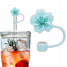 Manchon de tasse en silicone 10 mm, motif cerise