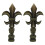 Royal Designs Fleur de Lis Lamp Final Antique Brass (2 1
