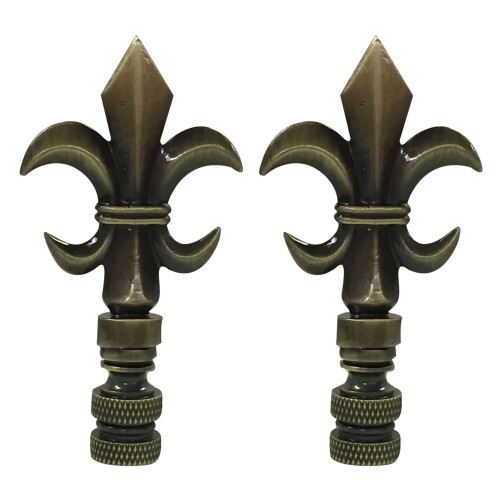 Royal Designs Fleur de Lis Lamp Final Antique Brass (2