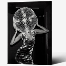 Affiche féministe vintage en noir et blanc sur le thème du vin, 40 x 60 cm