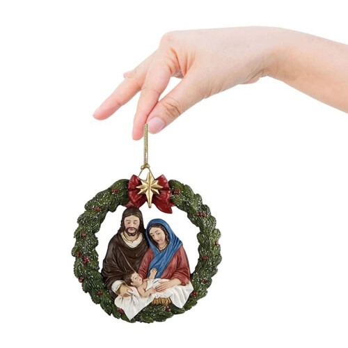 Christmas nativity tree pendant decoration 1 piece