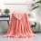 Coperta in microfibra rosa 180x200 cm 1