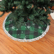 Weihnachtsbaumrock mit Fransen und Spitze, 76 cm (30 Zoll)