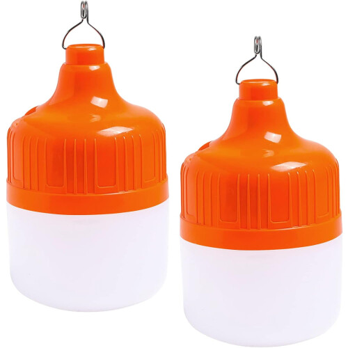 Linterna LED recargable para camping, 500 lúmenes, 2 modos.
