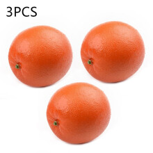 Décoration en mousse représentant des oranges artificielles de 8 cm (lot de 3)
