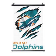 Quadro de parede em PVC com o tema do time de futebol Dolphin.