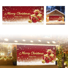 Weihnachtsgaragenbanner, festliche Dekoration, Dacron