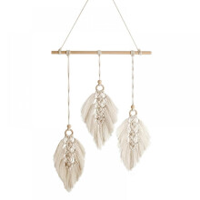 Prettyui – Handgefertigter Boho-Wandteppich, gewebt, Hochzeitsdekoration, Wohnzimmerdekoration