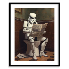 Star Wars Kunstdruck - Vintage Darth Vader, Yoda,
