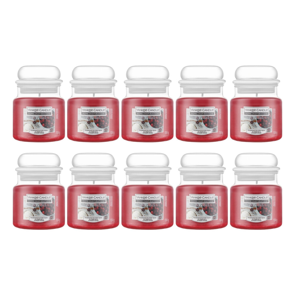 Yankee Candle Small 104G Cherry Vanilla Candle Jar X10