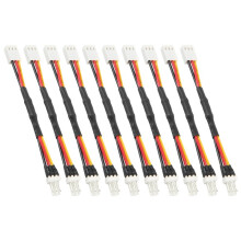 10 PièCes SéRies 3PIN RéDuire la Vitesse Du Ventilateur PC RéSistance D'Extension de Bruit Câble Fil 3 Broches Mâle à Femelle Connecteur pour