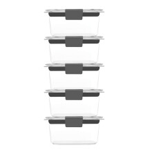 Food Storage Containers,Airtight Lids, Set of 5 ,Ideal for Lunch, Meal Prep & Leftovers 350ml