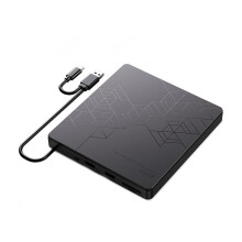 Lecteur CD/DVD Externe USB3.0/Type-C CD/DVD ROM +/-RW Adaptateur Lecteur de Disque Optique Lecteur CD pour Ordinateur Portable PC Ordinateur de Bureau