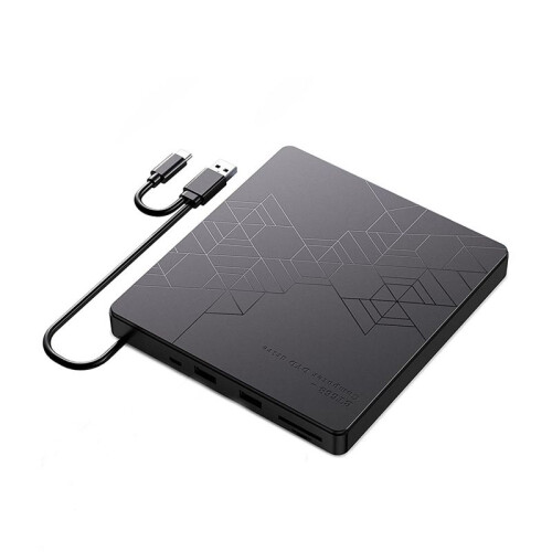 External CD/DVD Drive USB3.0/Type-C CD/DVD ROM +/-RW Adapter Optical Disk Drive CD Player for Laptop PC Desktop Computer