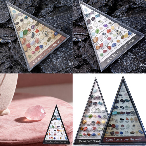 Authentic Geological Specimens 36 Natural Crystal Agate-White 1
