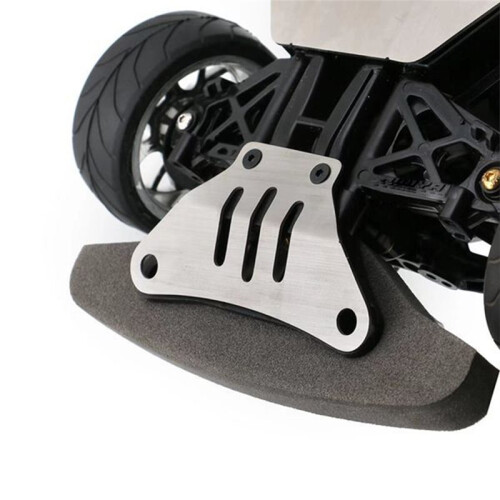For  TT02 TT-02 1/10 RC Car Stainless Chassis Armor Kit Upgrade Front & Rear Protector 1