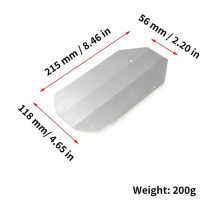 For TT02 TT-02 1/10 RC Car Stainless Chassis Armor Kit Upgrade Front & Rear Protector