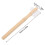 8pcs Double-Sided Nylon Medium-Hard Denture Brushes with Bamboo Ergonomic Grip for False Teeth and Aligner Cleaning 8