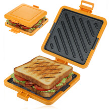 SPARES2GO Microwave Toastie Maker Sandwich Grill Microwaveable Grilled Non-stick Silicone