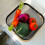 Metal Mesh Harvest Basket,with Handle Multi-Functional Storage Organizer for Gathering Vegetables,Fruits,Kitchen,Garden 7