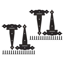 Heavy Duty Gate Hinges 8Inch Strap Hinges Shed Door Hinges Barn Door Hinges for Wooden Fences Decorative Hinges 4Pcs