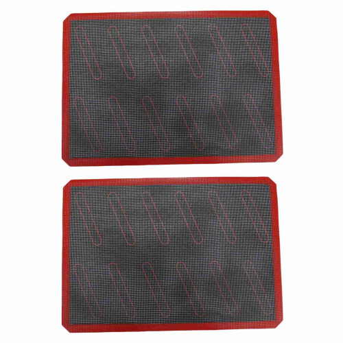 2X Nonstick Silicone Baking Mat Heat Resistant Oven Sheet Liner Pad Rolling Dough Mat Roast Tool