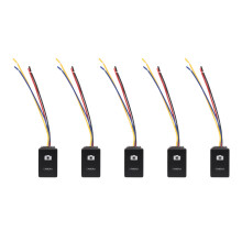 5Pcs 33X22mm 12V  LED Illuminated  /Off for  Landcruiser Yaris RAV4 Black