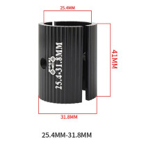 6x MUQZI Bike Handle Bar Shim Bicycle Handlebar Adapter Bushing Stem Reducer 25.4-31.8mm Bicycle Parts Black