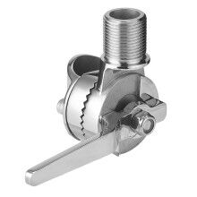 Marine VHF Antenna Mount Rail Mount Adjustable Antenna Base, Ratchet Mount, Ratchet Mount Base Pipe Clamp