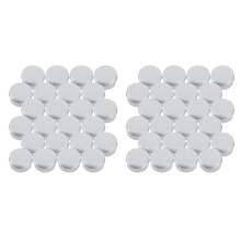 30Ml Silver Small Aluminum Round Lip Balm Storage Jar Containers with Screw Cap for Lip Balm,Candles or Tea(Pack of 48)
