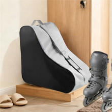 Portable Roller Skates Bag Large Capacity Ice Skate Storage Bag for Skating Skate Carry Bag Case Black