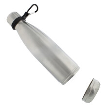 Bouteille D'Eau en Acier Inoxydable avec Compartiment Caché, Argentée, Isotherme, Réutilisable, 740 Ml (25 Oz)