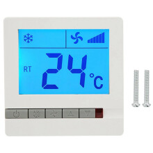 Digitale LCD-Thermostaat met Temperatuurregeling voor Airconditioning, Vertraagde Compressorbeveiliging en Ventilatorconvectorthermostaat
