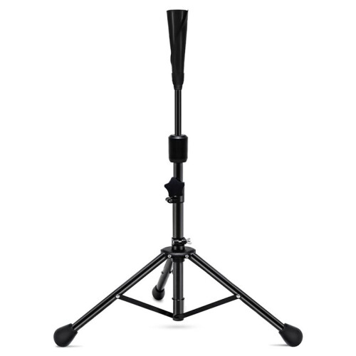Pickleball Backhand Flick Trainer Baseball Batting Tee Portable Practical Sturdy Professional Batting Practice Black