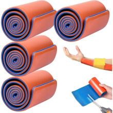 4-Piece Emergency Splint Set (4.3 X 18.1 Inches),with Integrated Aluminum Plate - for Sports, Home Use, First Aid, Pets
