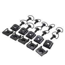 Tornillos de Liberación Rápida para Carenado de Motocicleta de 15 mm, Espárragos de Cuarto de Vuelta + Clips, 10 Piezas, Tornillos y Clips para