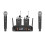 Wireless Microphone Handheld 4 Channel UHF Fixed Frequency Dynamic Microphone System for Karaoke Band Church EU Plug 1