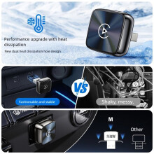 Wireless CarPlay Adapter&Android Auto Wireless Adapter, 5Ghz WiFi Type-C/USB Plug  Dongle CarPlay Wireless