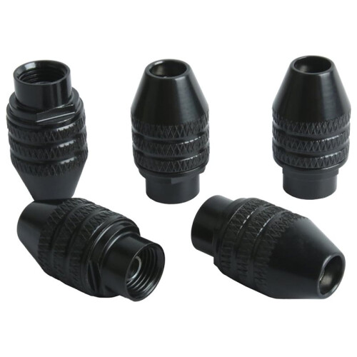 5PCS M8 M7  Keyless Drill Chuck, 0.3-3.2mm Clamping Range, Quick Change for DIY Woodworking A