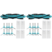 2 Set Side Brush Roller Brush Filter Replacement for Cecotec for Conga 1690, 1890, 2090, 2290 Panoramic and 2690