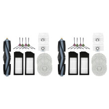 2 Set for Bork V830 Robot Vacuum Accessories Dust Bag Main Side Brush Hepa Filter Mop Rag Replacement Parts