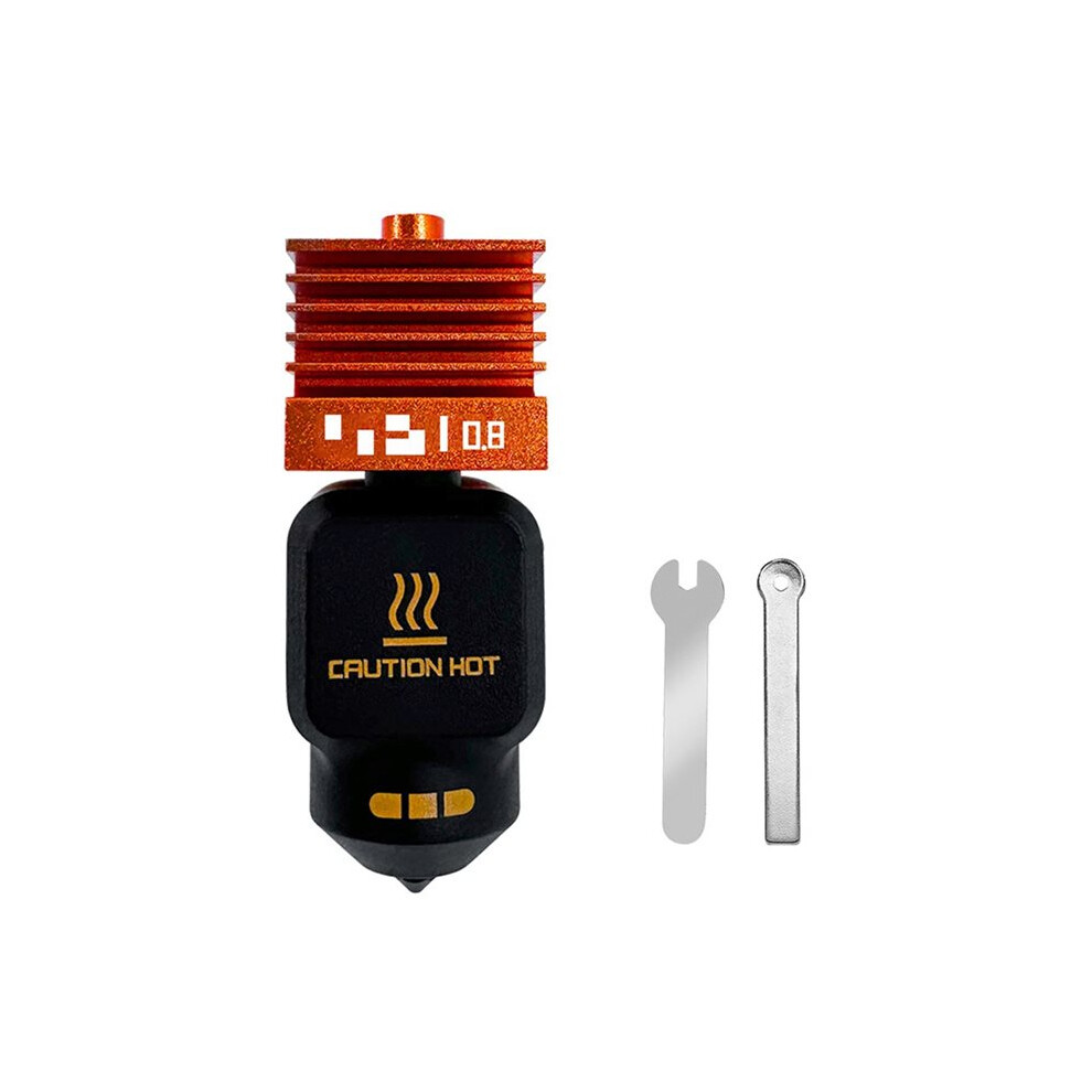 For P2s Upgraded Standard Flow Hotend Removable Hardened Steel Nozzle Print 3D Printer Parts 0.8Mm 4711663774202